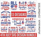 4th july quotes svg designs... | Shutterstock .eps vector #2145667333
