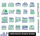 earth quotes svg designs bundle.... | Shutterstock .eps vector #2143773939