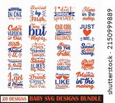 baby quotes svg designs bundle. ... | Shutterstock .eps vector #2150999889