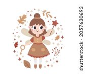 cute vector magic illustration  ... | Shutterstock .eps vector #2057630693