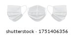 white face mask isolated on... | Shutterstock .eps vector #1751406356