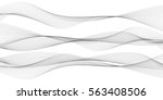 set of horizontal waves ... | Shutterstock .eps vector #563408506