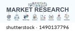 Market Research Banner Web Icon ...