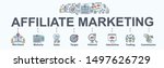 affiliate marketing banner web... | Shutterstock .eps vector #1497626729