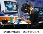 virtual reality technology in... | Shutterstock . vector #1505492276