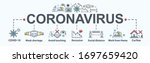 covid 19 crisis or coronavirus... | Shutterstock .eps vector #1697659420