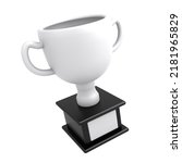 3d Icon Trophy With Gold Silver ...