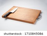 Wooden Cutting Board And Knife...