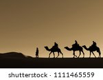 A Single File Line Of Camels...