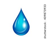 water drop vector illustration. ... | Shutterstock .eps vector #409873933