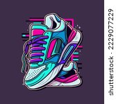 Sneakers Illustration  Isolated....