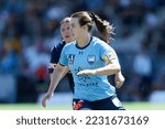 Small photo of Natalie Tobin of Sydney FC looks on during the match between Sydney FC and Melbourne Victory at Cromer Park on November 26, 2022 in Sydney, Australia