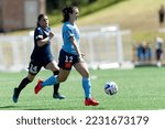 Small photo of Natalie Tobin of Sydney FC controls the ball during the match between Sydney FC and Melbourne Victory at Cromer Park on November 26, 2022 in Sydney, Australia
