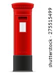 London Red Mail Box Vector...