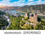 The Schönburg (Schoenburg) is a castle above the medieval town of Oberwesel in the UNESCO World Heritage site of the Upper Middle Rhine Valley, Rhineland-Palatinate, Germany. 