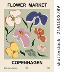 flower market print copenhagen. ... | Shutterstock .eps vector #2161003789