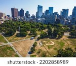 Aerial Of Boston Public Garden