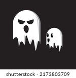 simple ghost icons  vector... | Shutterstock .eps vector #2173803709