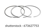 Small photo of Piston ring set isolated