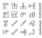Drill Icons Set. Drills And...
