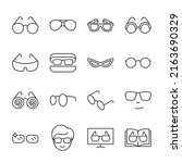 Glasses Icons Set. Eyewear Of...