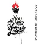 all you need is love | Shutterstock .eps vector #259871729