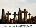 Old Stone Tombs On Graves On...