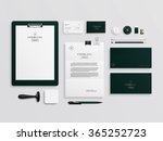corporate identity template set.... | Shutterstock .eps vector #365252723