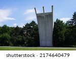 Small photo of Berlin, Germany - July 4, 2022: The Berlin Airlift Memorial at former Tempelhof airport in Berlin