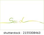 seed calligraphic design... | Shutterstock .eps vector #2155308463