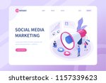 social media marketing concept... | Shutterstock .eps vector #1157339623