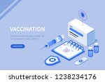 vaccination concept. can use... | Shutterstock . vector #1238234176