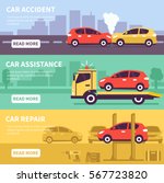 banner set about car inuranse ... | Shutterstock .eps vector #567723820