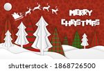 merry christmas holiday banner. ... | Shutterstock .eps vector #1868726500