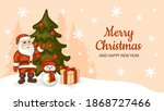 merry christmas and happy new... | Shutterstock .eps vector #1868727466