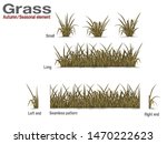 Set Of Dry Grass On Transparent ...
