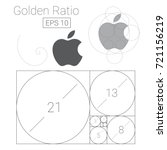 golden ratio template logo... | Shutterstock .eps vector #721156219