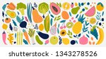  cute doodle illustration with... | Shutterstock .eps vector #1343278526