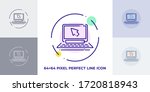 laptop computer icon in flat... | Shutterstock .eps vector #1720818943