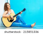Girl Guitar Play And Sings ....