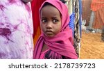 Small photo of Location: Somalia, Africa. Date: 12.07.2022- poverty, misery, hunger. Children living in Mogadishu, Somalia, Africa