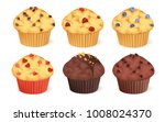 Set Of Muffins With Different...