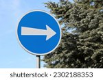 Traffic sign commanded direction of travel