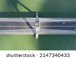 The modern Megyeri bridge, formelly known as Northern M0 Danube bridge, Budapest, Hungary