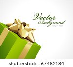 wedding or birthday green gift... | Shutterstock .eps vector #67482184