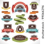 vintage labels and ribbon retro ... | Shutterstock .eps vector #99066296