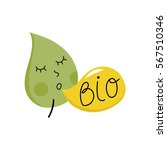 bio organic food label isolated ... | Shutterstock . vector #567510346