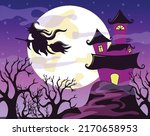 happy halloween illustration... | Shutterstock .eps vector #2170658953