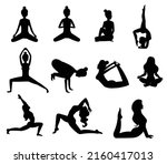 yoga or meditation practices... | Shutterstock .eps vector #2160417013