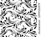 floral seamless pattern. swirls ... | Shutterstock .eps vector #1099333379